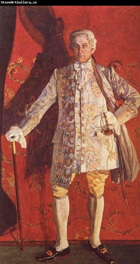 Alexander Yakovlevich GOLOVIN Portrait of Dmitry Smirnov as Grieux in Jules Massent-s Manon